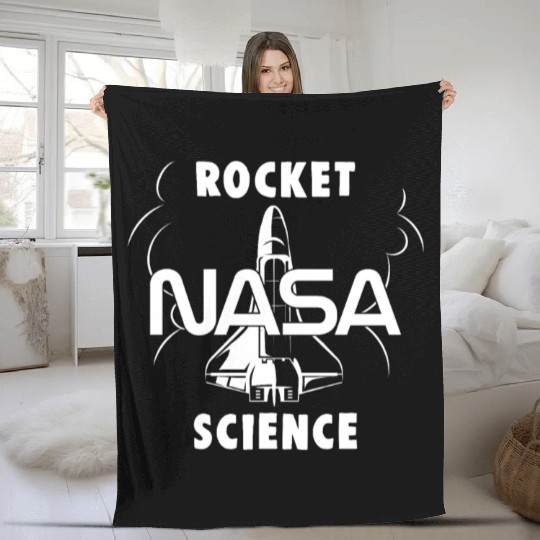 NASA Rocket Science RocketShip Fleece Blankets