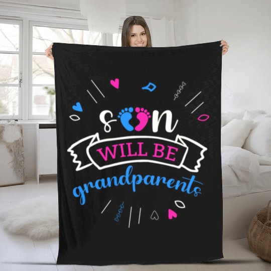 We Will Become Grandparents, Be Grandparents Fleece Blankets