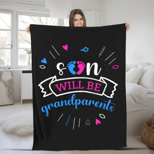 We Will Become Grandparents, Be Grandparents Fleece Blankets
