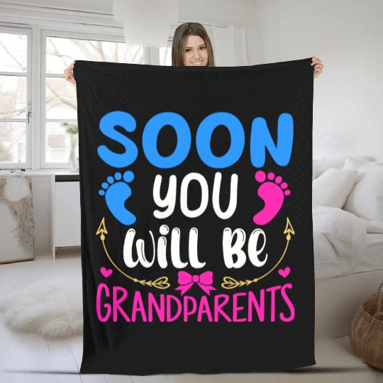 We Will Become Grandparents, Be Grandparents Fleece Blankets