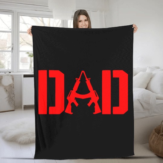 2A Dad ©WhiteTigerLLC.Com LIKE US ON FACEBOOK Fleece Blankets