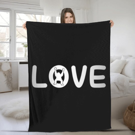 monkey love Fleece Blankets