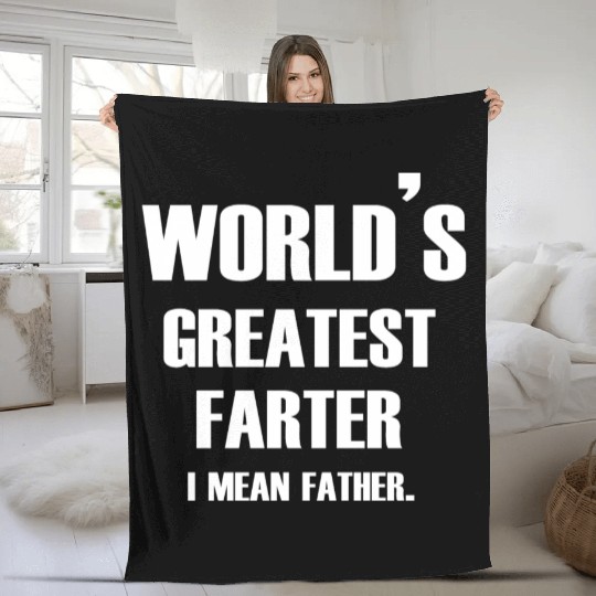 world s greatest father Fleece Blankets