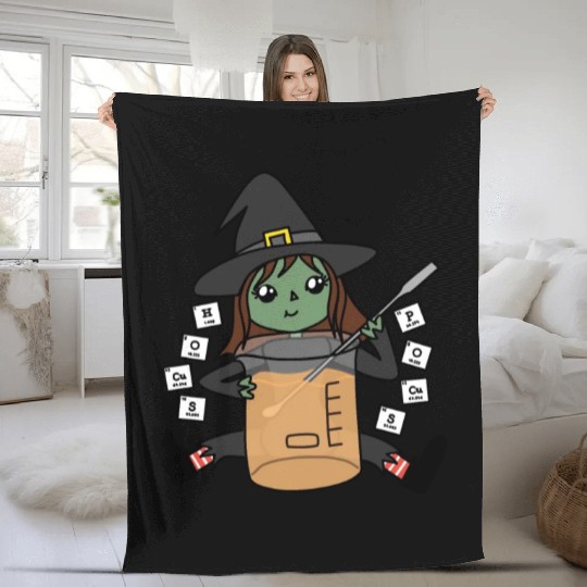 Lab Witch Fleece Blankets