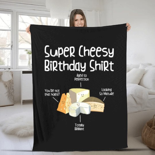 Super Cheesy Birthday Party Natal Day Cheese Fleece Blankets