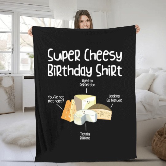Super Cheesy Birthday Party Natal Day Cheese Fleece Blankets
