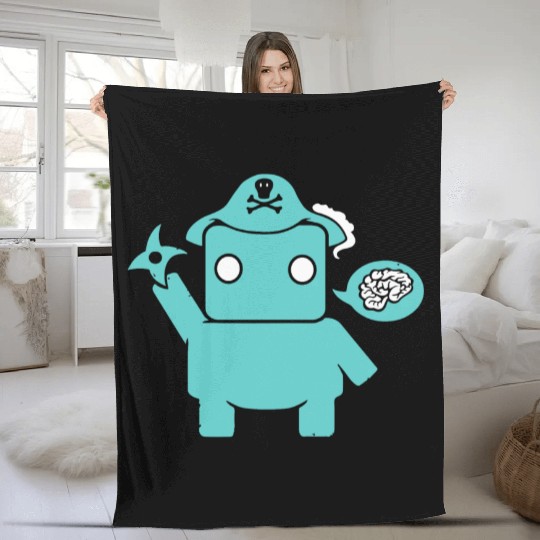 Ninja Pirate Robot Zombie Fleece Blankets