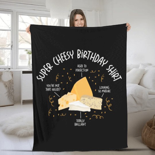 Super Cheesy Birthday Party Natal Day Cheese Fleece Blankets