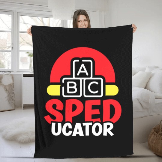 Speducator Sped Special Education Teacher Cute Fleece Blankets