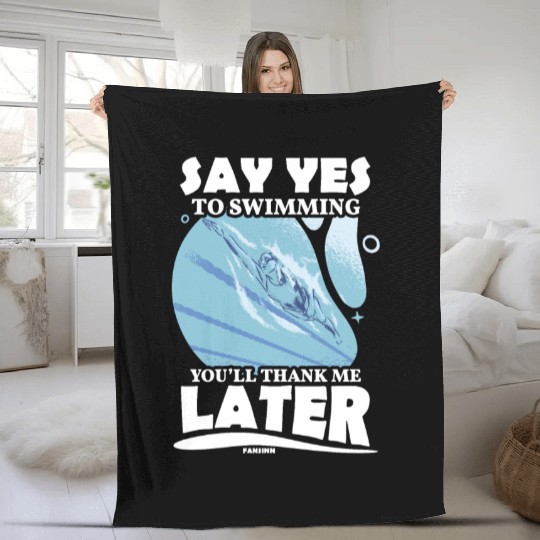 To swim Fleece Blankets