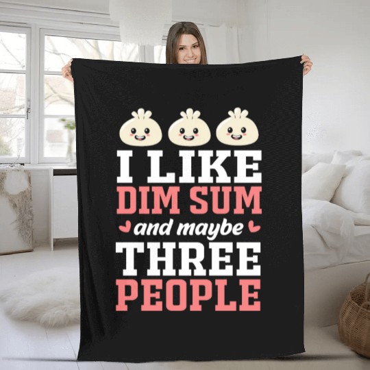Funny Dim Sum Lover Dumpling Chinese Food Fleece Blankets