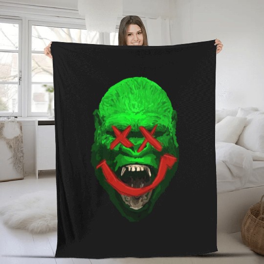 Smile Gorilla Fleece Blankets