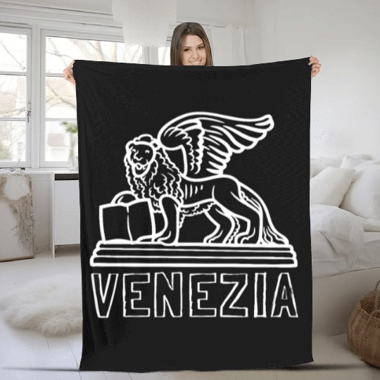 Venice Gondola Italy Venezia Fleece Blankets
