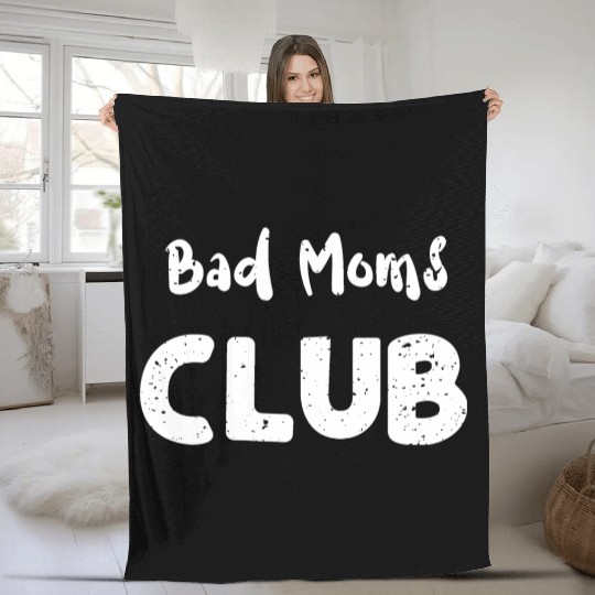 Bad Moms Club - Cheetah Fleece Blankets