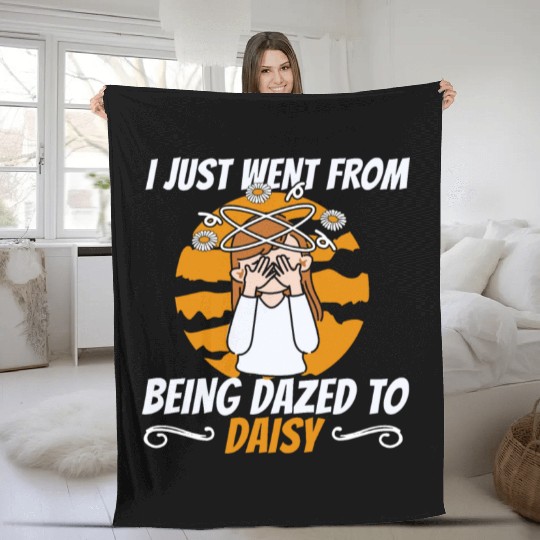 Daisy Gardening Gardening Daisy Fleece Blankets