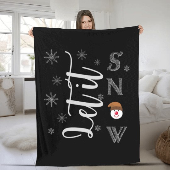 Let it snow Fleece Blankets