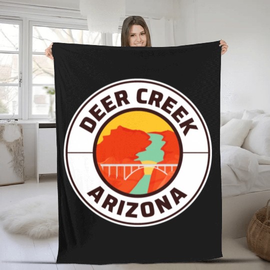Deer Creek Grand Canyon Arizonna Fleece Blankets