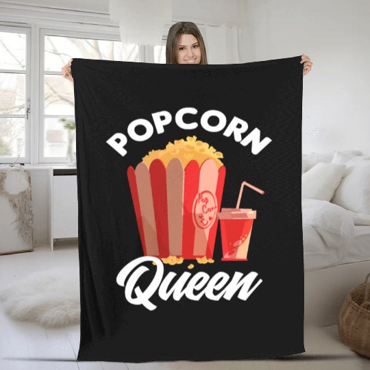 Film Popcorn Lover Fleece Blankets