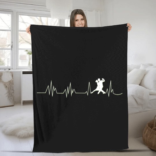 Dance Heartbeat Dance Teacher Dancer Ballroom Fleece Blankets