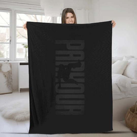 Parkour Free Running Traceur Fleece Blankets
