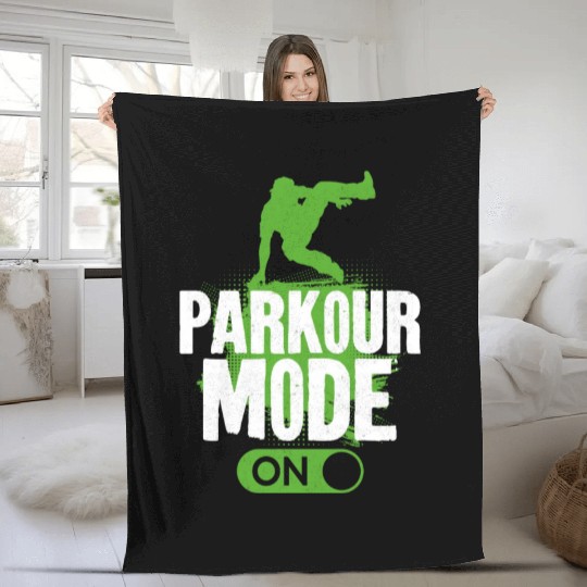 Parkour Free Running Traceur Fleece Blankets