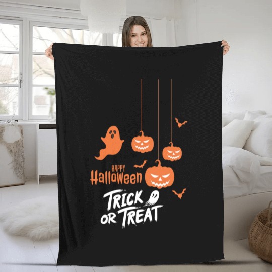 Trick or Treat Halloween Fleece Blankets