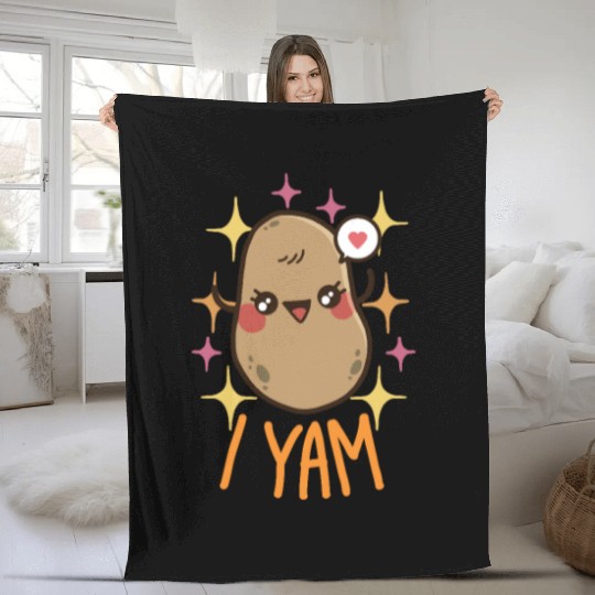 She's My Sweet Potato - I Yam Fleece Blankets