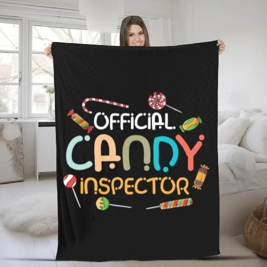 Halloween Costume Lollipop Official Candy Fleece Blankets