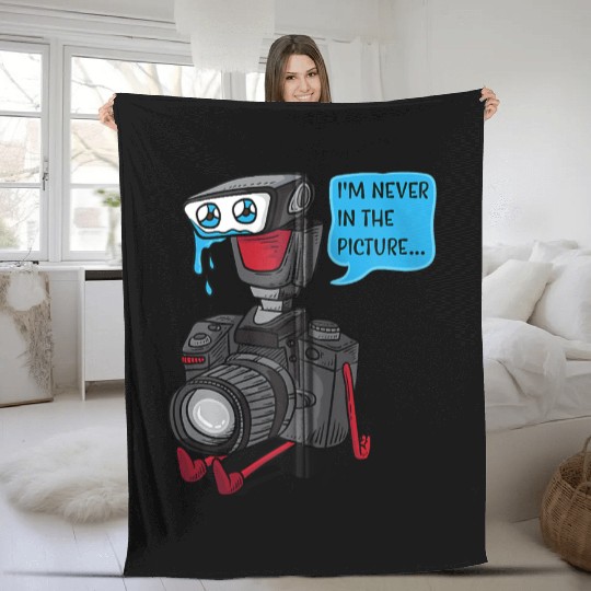 Sad Photo Camera Crying Photographer Joke Gift Pho Fleece Blankets