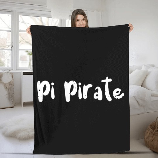 Pi Pirate - Math Fleece Blankets
