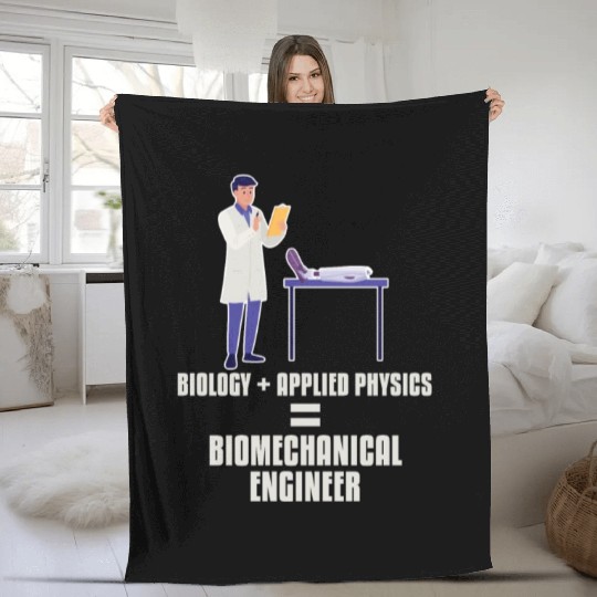 Physics Physicist Biomechanical Engineer Fleece Blankets