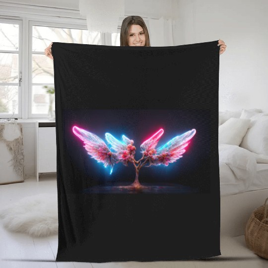 Japan Neon Fleece Blankets