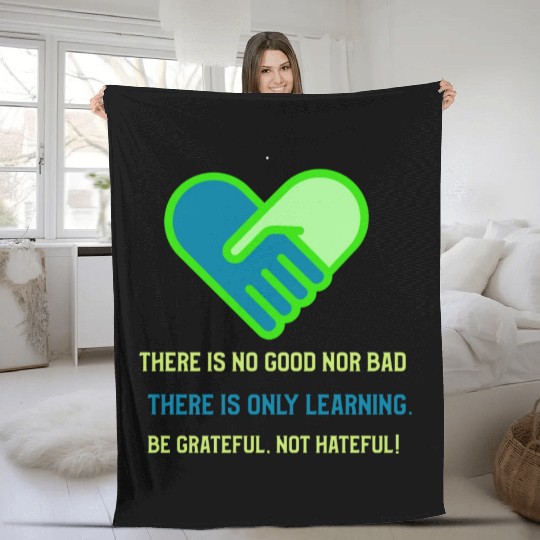 Be grateful not hateful! Fleece Blankets