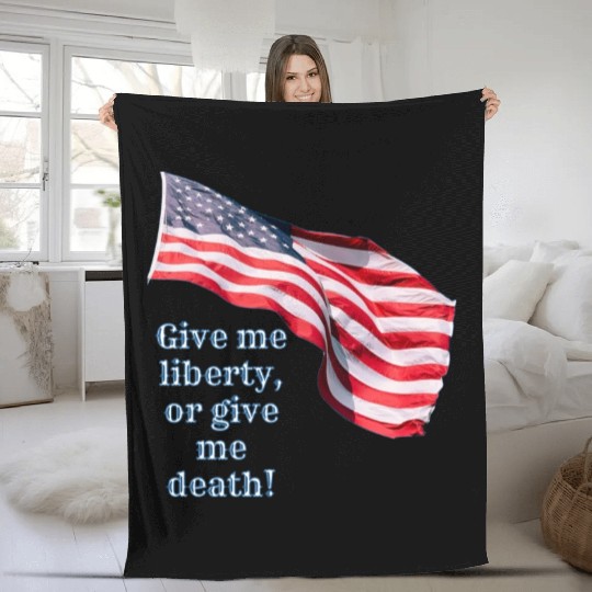 Give me liberty or give me death Fleece Blankets