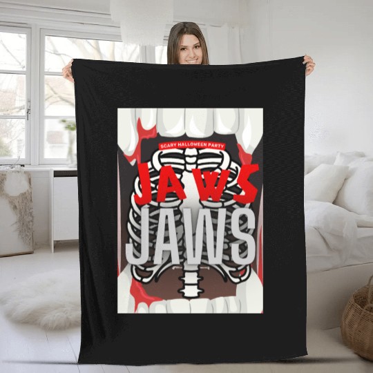 Jaws Halloween Fleece Blankets
