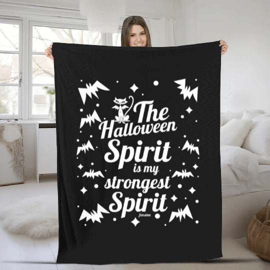 Bat monster pattern Halloween gift Fleece Blankets