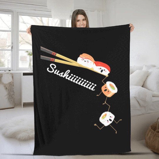 Sushi Lover Japan Lover Cuisine Chef Foodie Fleece Blankets
