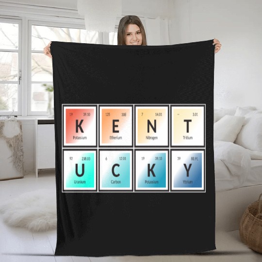 Elements of Kentucky Fleece Blankets