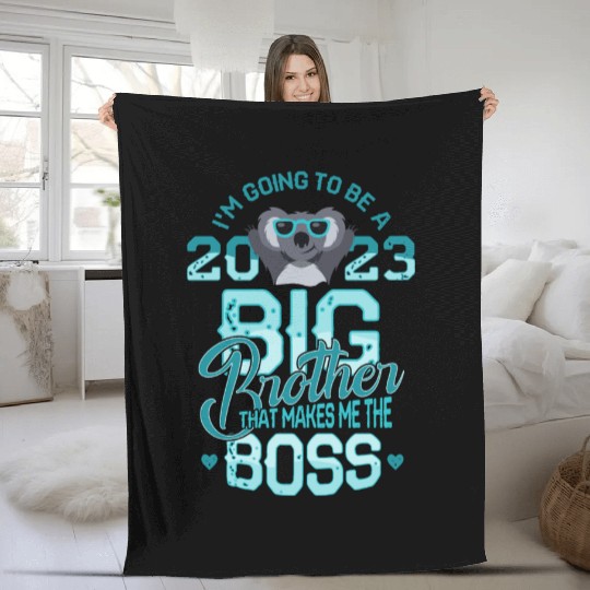 Going to be big brother 2023 saying baby pregnancy Fleece Blankets