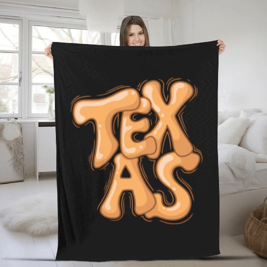 Texas US State of the USA America Fleece Blankets