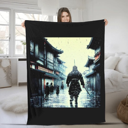 Prepare for War - Shinobi Black Fleece Blankets
