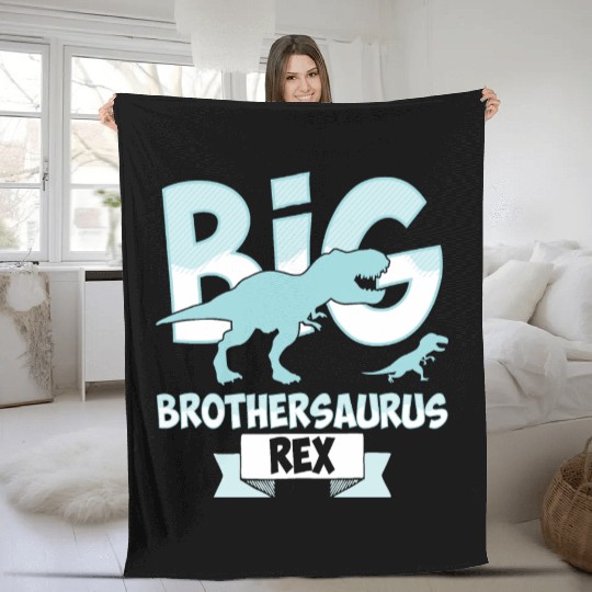 Big Brother Rex Dinosaur . Brothersaur Rex Tyranno Fleece Blankets