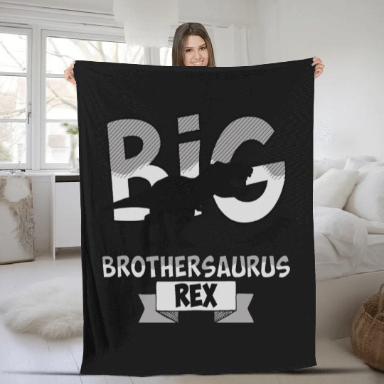 Big Brother Rex Dinosaur . Brothersaur Rex Tyranno Fleece Blankets