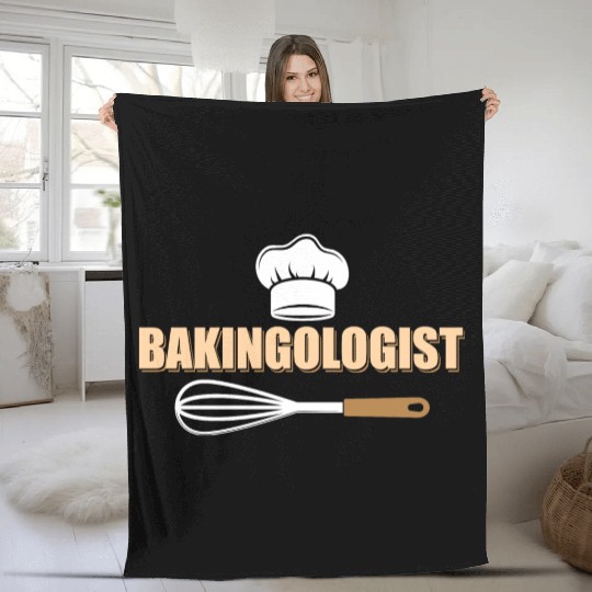 Bakingologist Cookie Pastry Baking Cake Fleece Blankets