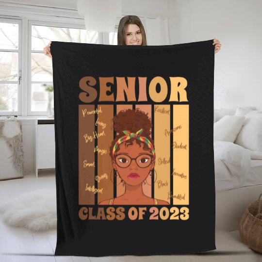 Senior Class Of 2023 Back To School Graduation Fleece Blankets