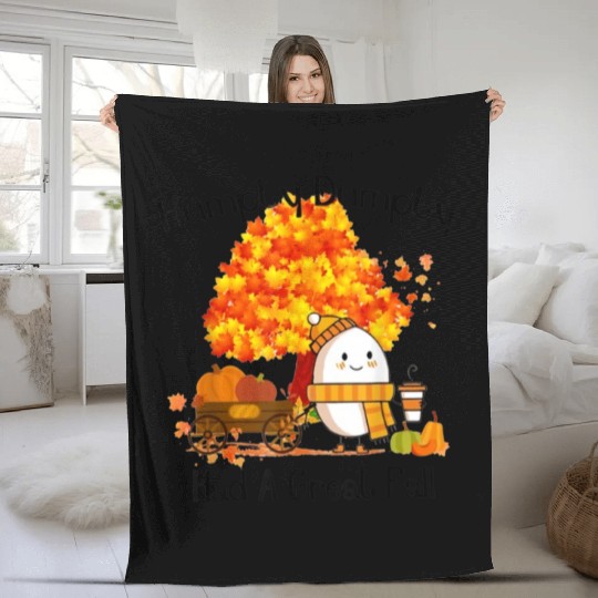 Humpty Dumpty Had A Great Fall Thanksgiving Autumn Fleece Blankets