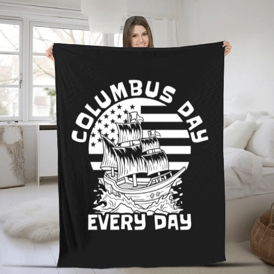 Columbus Day 1492 Fleece Blankets