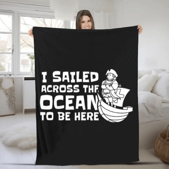 Columbus Day 1492 Fleece Blankets