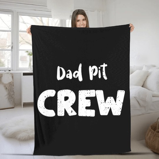 Dad Pit Crew - Birthday Fleece Blankets