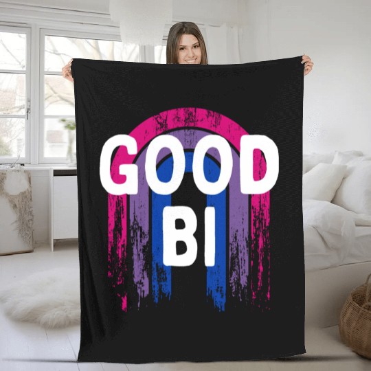 Good Bi Bisexual Pride Month Bi Pride LGBT Fleece Blankets